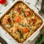 Baked chicken rice casserole