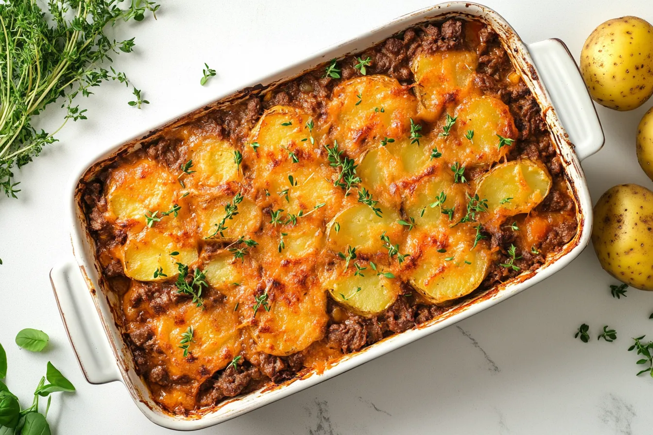 Beef and potato casserole