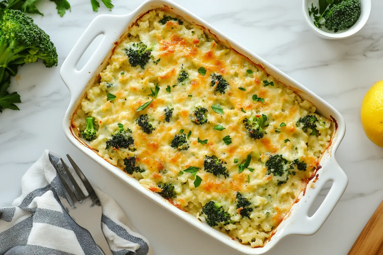 Broccoli rice casserole