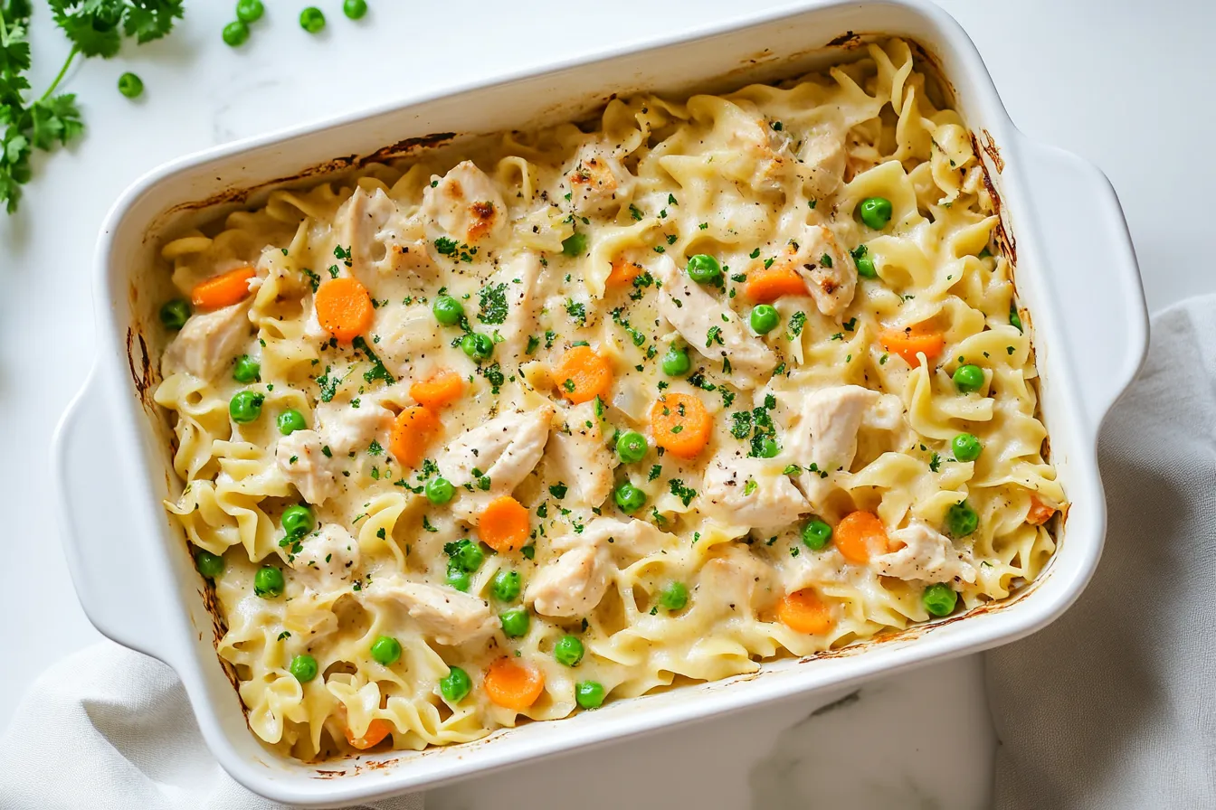 Chicken casserole with noodles