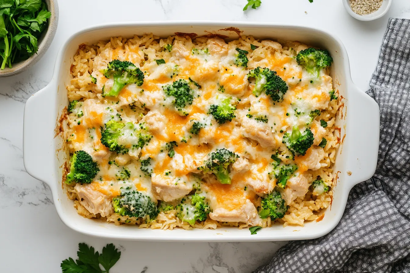 Chicken broccoli rice casserole