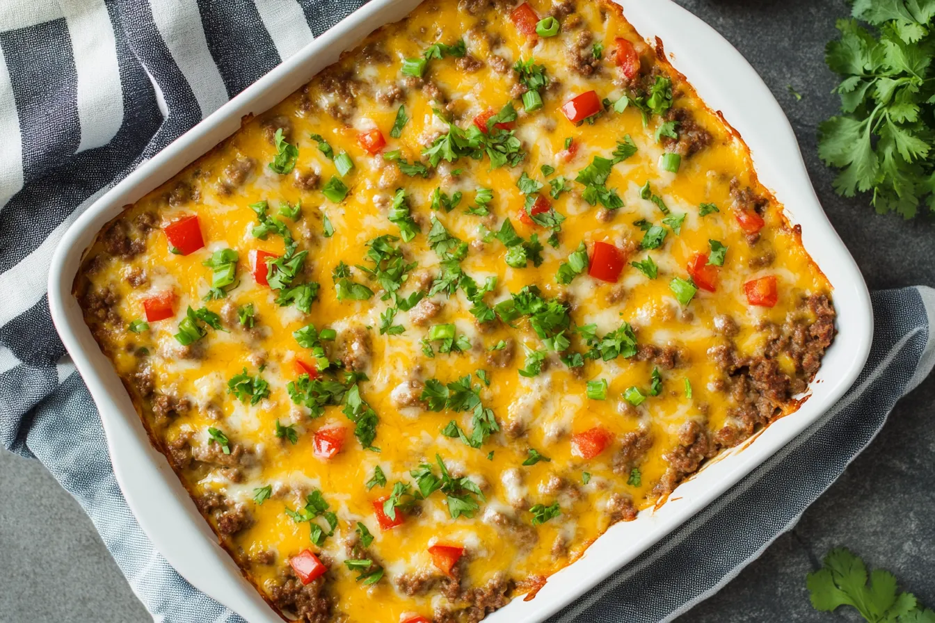 keto cheeseburger casserole