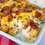 Chicken Bacon Ranch Tater Tot Casserole