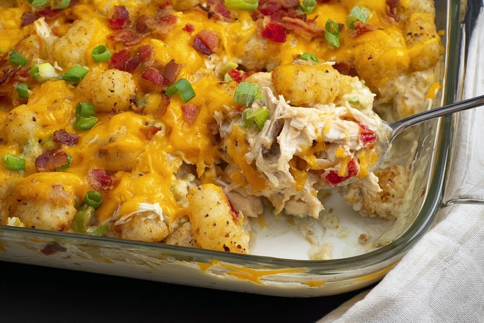 Chicken Bacon Ranch Tater Tot Casserole healthy recipes