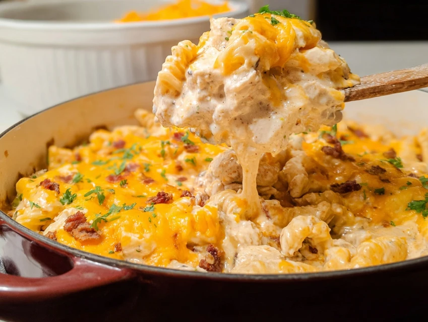 Cheesy Crack Chicken Casserole easy recipes