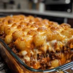 Chili Cheese Tater Tot Casserole