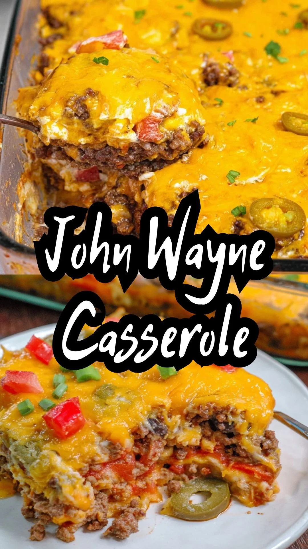 Delicious John Wayne Casserole served in a dish