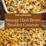 Sausage Hash Brown Breakfast Casserole