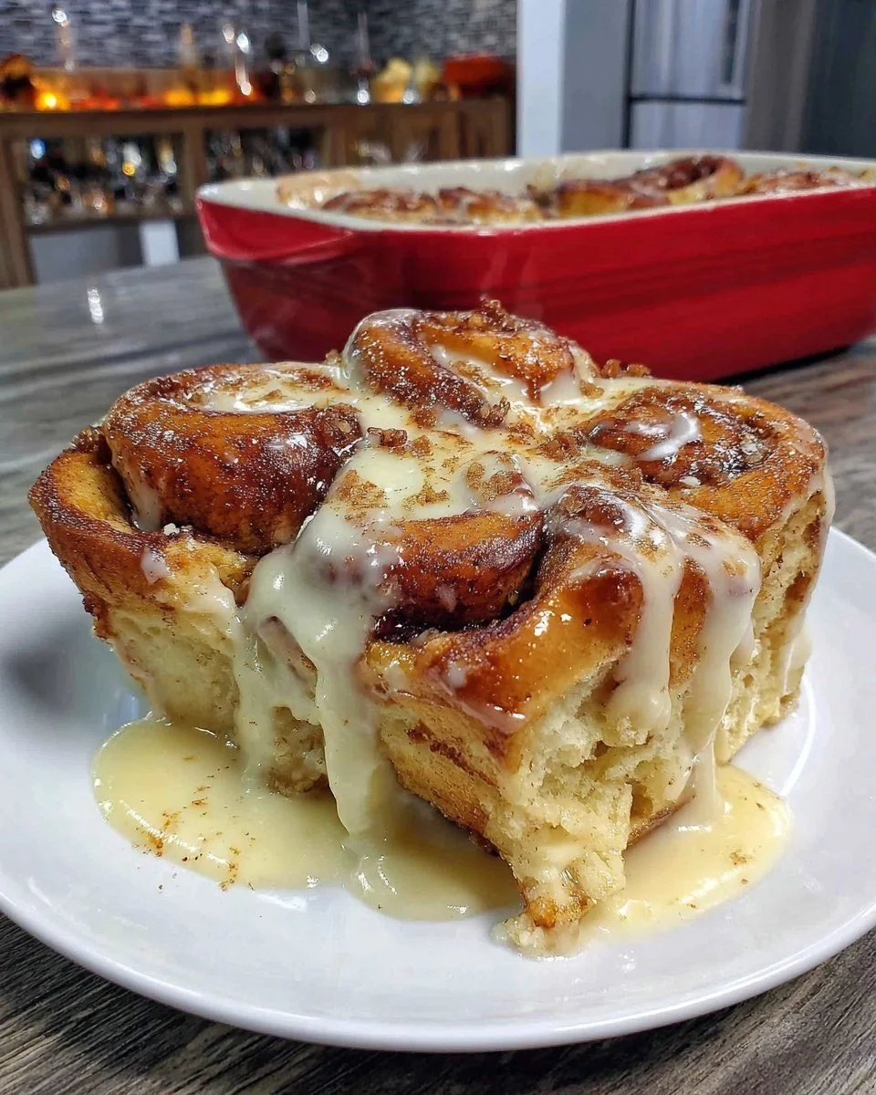 Sweet Blend King Cake Cinnamon Roll Casserole