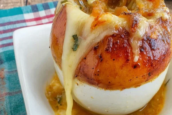 Cheddar Melt Onion Boil casserole