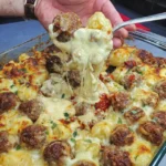 Dump-and-Bake Meatball Casserole