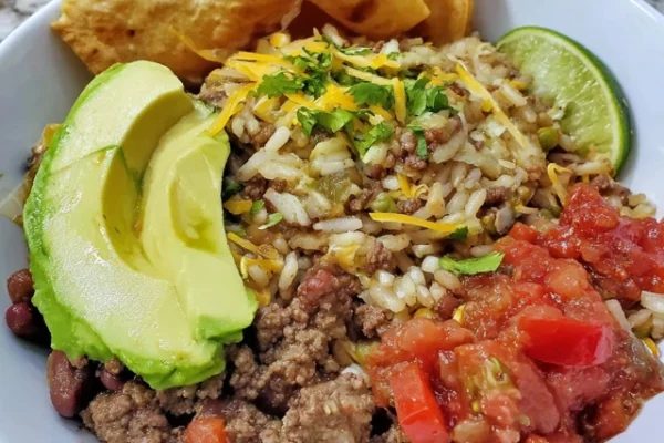 Ground Beef Burrito Bowl