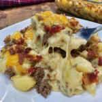 Cheesy Hamburger Potato Casserole