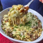 Cheesy Hamburger Rice Casserole