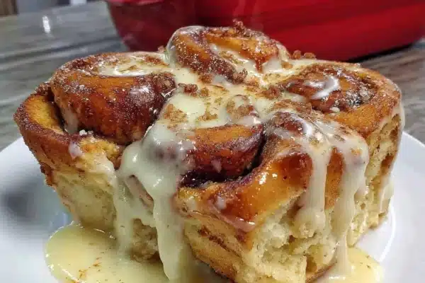 Sweet Blend King Cake Cinnamon Roll Casserole