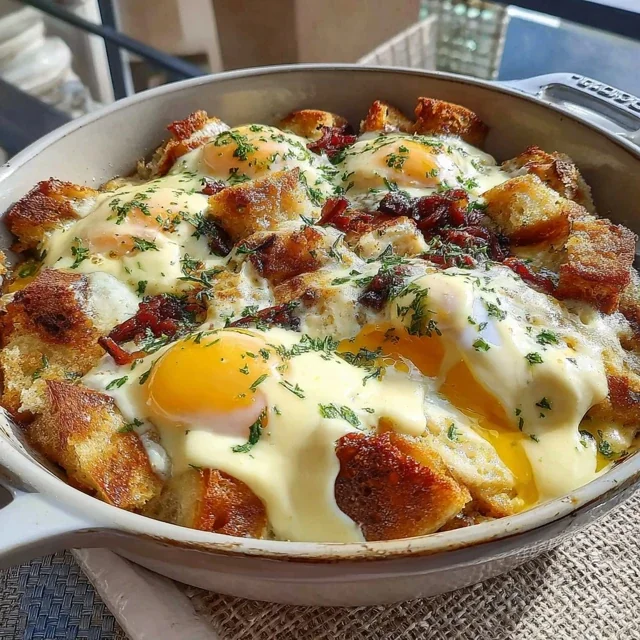 Baked Eggs Benedict Casserole with Easy Hollandaise Sauce