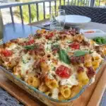 Baked Rigatoni Casserole with Sausage and Ricotta