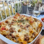 Baked Rigatoni Casserole with Sausage and Ricotta