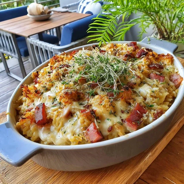 Creamy Ham and Rice Casserole