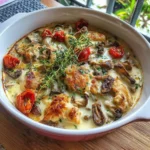 Creamy Morel Mushroom and Chicken Casserole