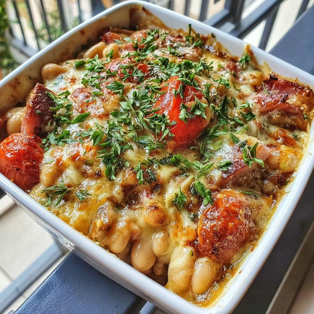Easter Ham and White Bean Casserole