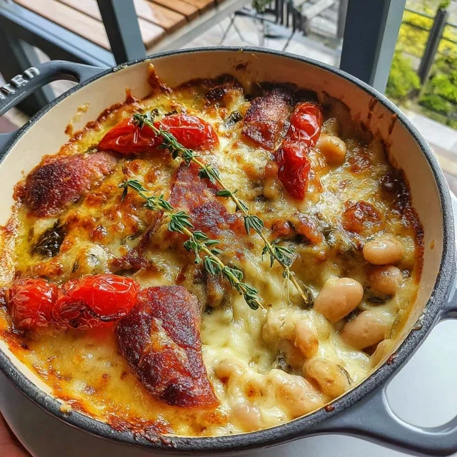 Easter Ham and White Bean Casserole