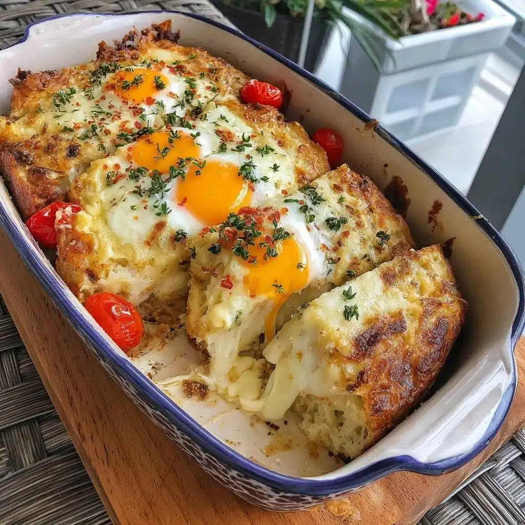 Easy hash brown casserole with eggs and cheddar, perfect for breakfast or brunch.
