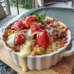 Easy Strawberry Crumb Casserole Dessert