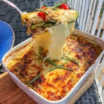 Low-Carb Chicken and Zucchini Casserole with Crispy Top