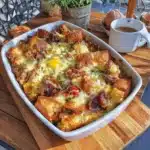 Make-Ahead Croissant Breakfast Casserole for Spring Brunch