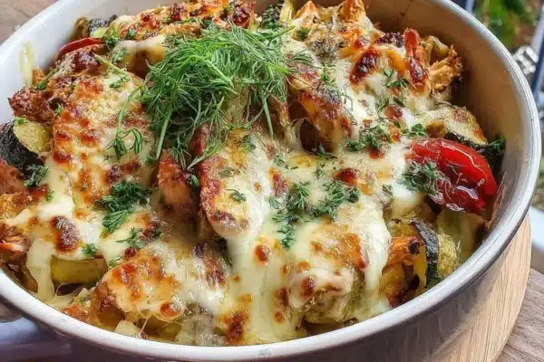 Pickle Brined Chicken Bowl Baked Casserole Style