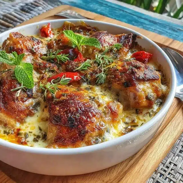 Pickle Brined Chicken Bowl Baked Casserole Style