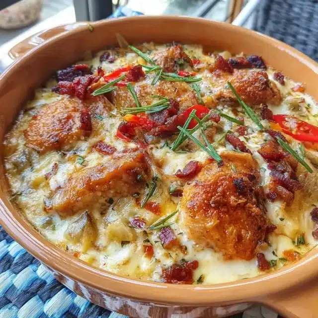 Pickle Brined Chicken Bowl Baked Casserole Style