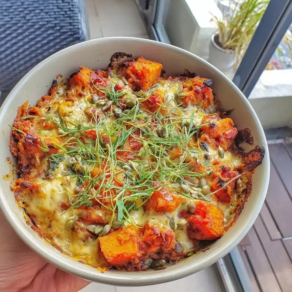Red Lentil and Sweet Potato Casserole with Cumin and Turmeric