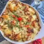 Roasted Cauliflower Casserole with Miso Cheese Sauce