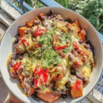 Roasted Sweet Potato and Black Bean Casserole