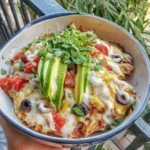 Spring Chicken Burrito Bowl Casserole