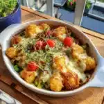 Spring Veggie Tater Tot Casserole
