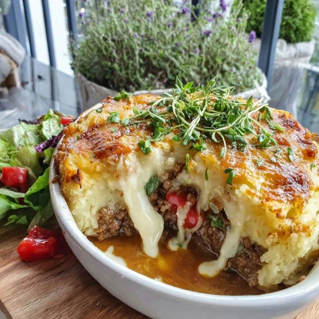 St. Patrick's Day Shepherd's Pie Casserole with Mashed Potatoes