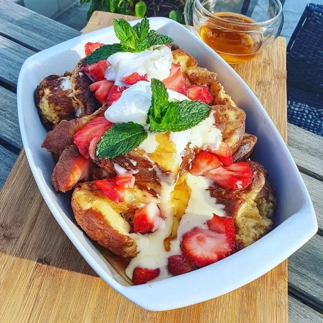 Strawberry French Toast Casserole for Mother's Day Brunch