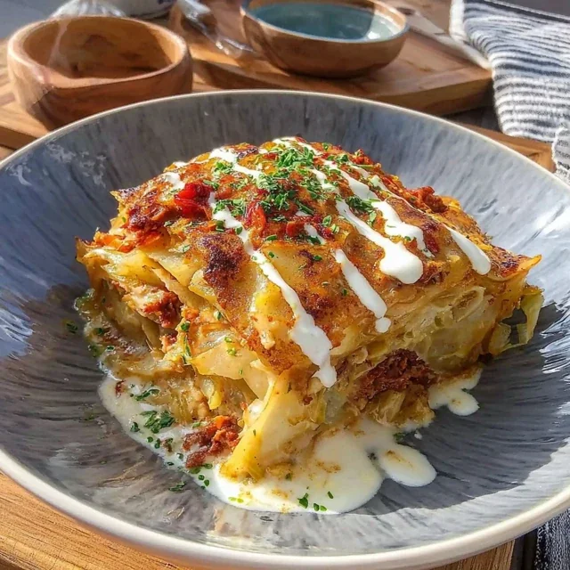 Unstuffed Corned Beef and Cabbage Casserole