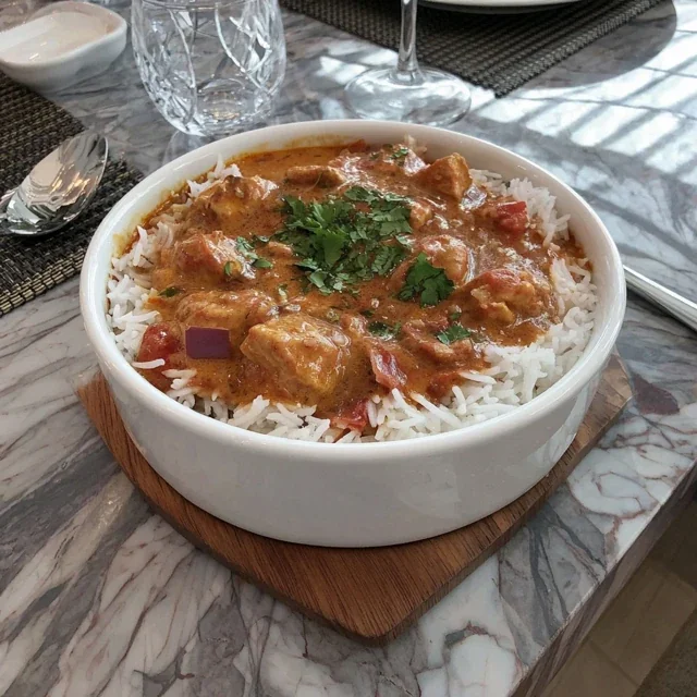 Basmati Rice and Butter Chicken Casserole