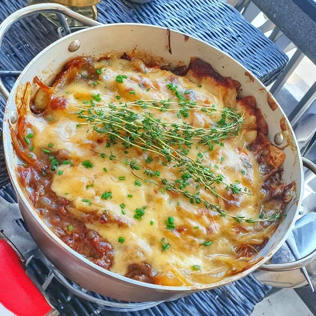 Beef Tallow Ground Beef Casserole with Caramelized Onions