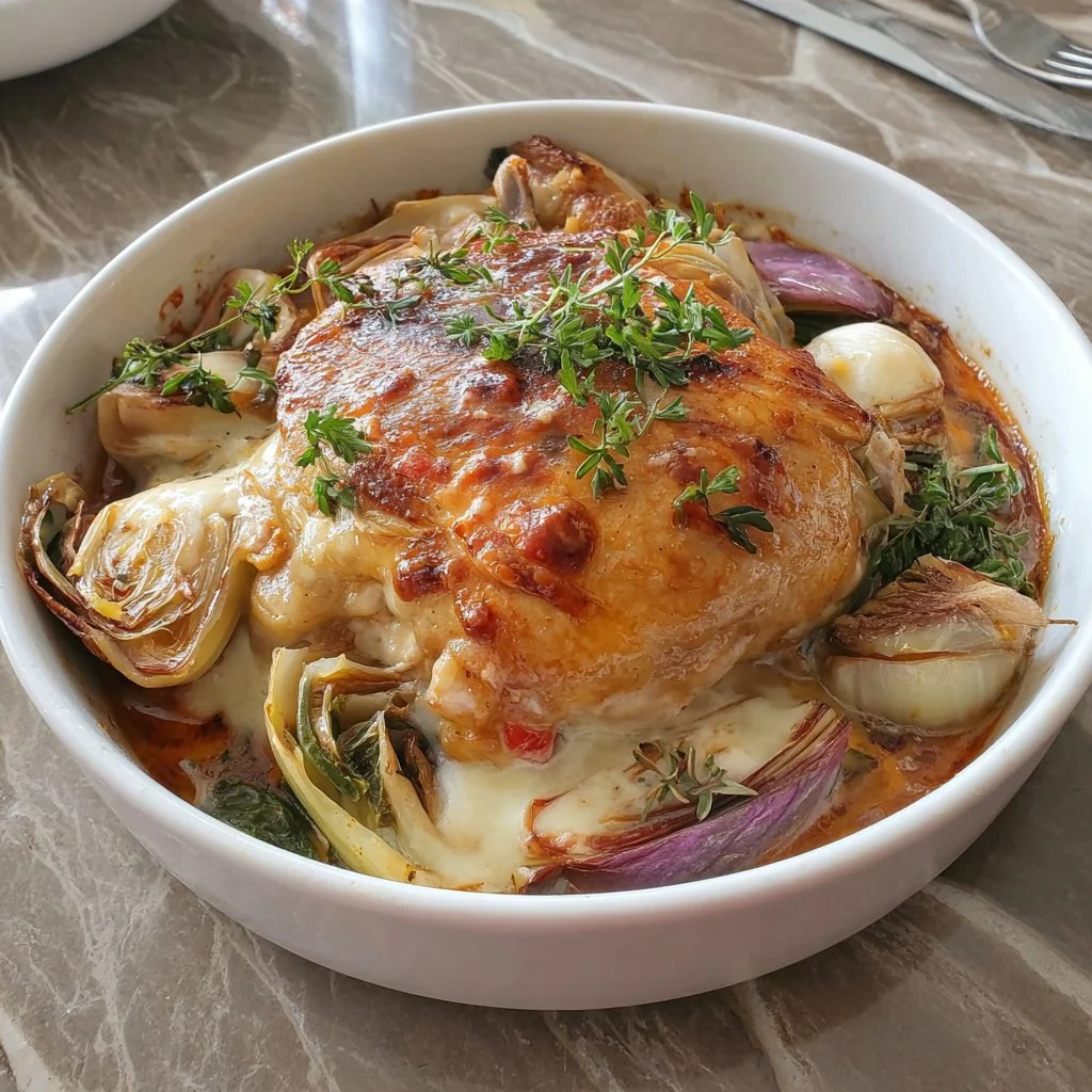 Bok Choy and Ginger Roasted Chicken Casserole