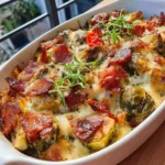 Brussels Sprout and Gruyère Casserole with Bacon