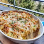 Caramelized Cabbage and Parmesan Pasta Casserole