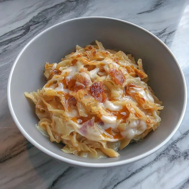 Caramelized Cabbage and Parmesan Pasta Casserole