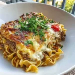 Egg Noodle and Beef Tallow Ground Beef Casserole