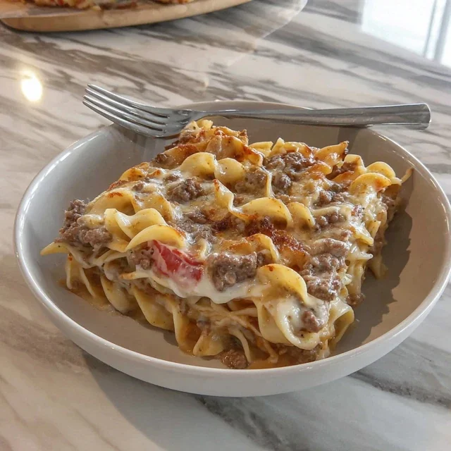 Egg Noodle and Beef Tallow Ground Beef Casserole