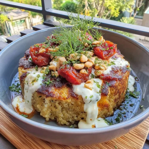 Goat Cheese and Roasted Beet Quinoa Casserole served in a baking dish